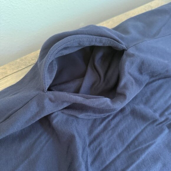 Wool& Womens 2x Blue V-Neck 3/4 Sleeve Merino Wool Blend Willow Dress Pockets - Picture 8 of 8